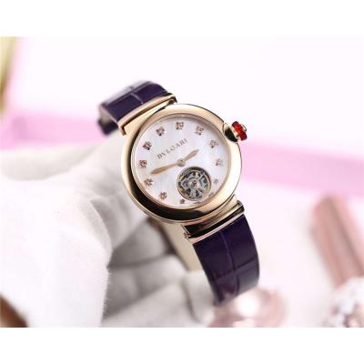 Replica Lvcea A21J Automatic Movement Womens Watch MOP Tourbillon Dial Rose Gold D E04