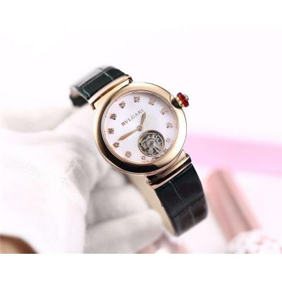 Replica Lvcea A21J Automatic Movement Womens Watch MOP Tourbillon Dial Rose Gold D E04