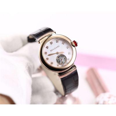 Replica Lvcea A21J Automatic Movement Womens Watch MOP Tourbillon Dial Rose Gold D E04