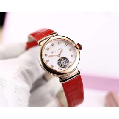 Replica Lvcea A21J Automatic Movement Womens Watch MOP Tourbillon Dial Rose Gold D E04