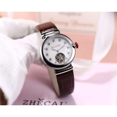 Replica Lvcea A21J Automatic Movement Womens Watch MOP Tourbillon Dial Rose Gold G E04