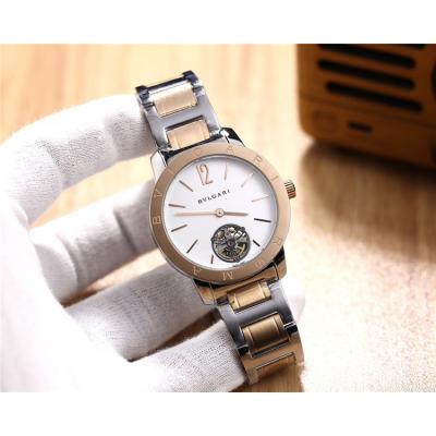 Replica A21J Automatic Movement Mens Watch White Dial Two Tone Rose Gold A E05