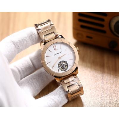 Replica A21J Automatic Movement Mens Watch White Dial Two Tone Rose Gold A E05