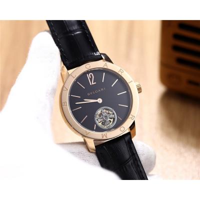 Replica A21J Automatic Movement Mens Watch White Dial Leather Strap B E05