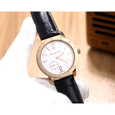 Replica A21J Automatic Movement Mens Watch White Dial Leather Strap A E06