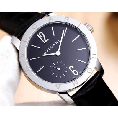 Replica A21J Automatic Movement Mens Watch White Dial Leather Strap A E06