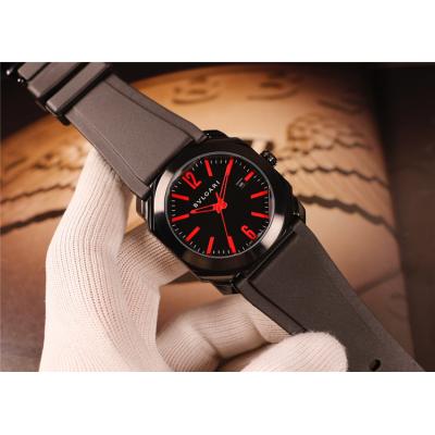 Replica Octo A21j Automatic Movement Mens Watch Black Dial Rubber Strap E10