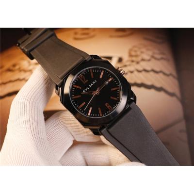 Replica Octo A21j Automatic Movement Mens Watch Black Dial Rubber Strap E10