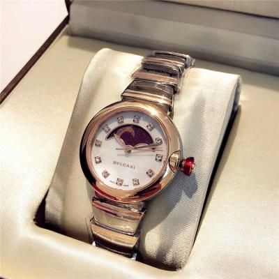 Replica Lvcea Swiss Quartz Movement Womens Watch MOP Moon Dial Two Tone Rose Gold E20