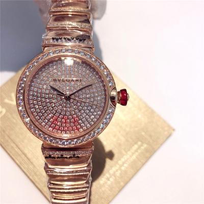 Replica Lvcea Swiss Quartz Movement Womens Watch Full Diamonds Dial Rose Gold E22