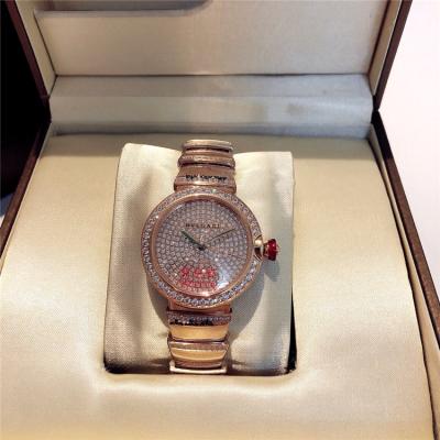 Replica Lvcea Swiss Quartz Movement Womens Watch Full Diamonds Dial Rose Gold E22