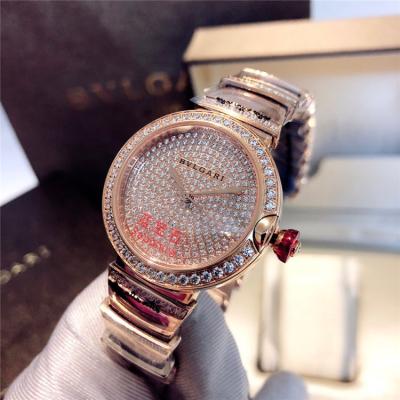 Replica Lvcea Swiss Quartz Movement Womens Watch Full Diamonds Dial Rose Gold E22