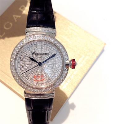 Replica Lvcea Swiss Quartz Movement Womens Watch Full Diamonds Dial Laether Strap E23