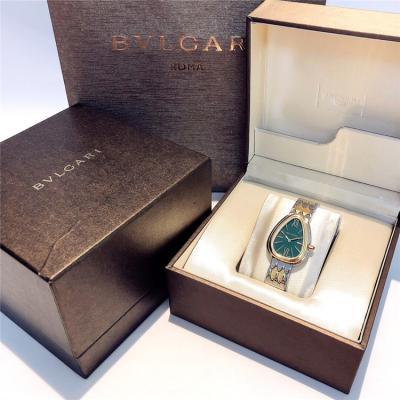 Replica Serpenti Swiss Quartz Movement Womens Watch Green Dial Stainless Steel E E24