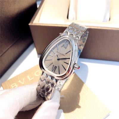 Replica Serpenti Swiss Quartz Movement Womens Watch Silver Dial Stainless Steel G E24