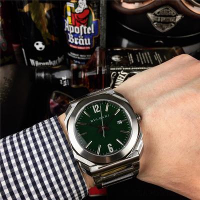 Replica Octo Japan Quartz Movement Mens Watch Green Dial Stainless Steel​ A E25