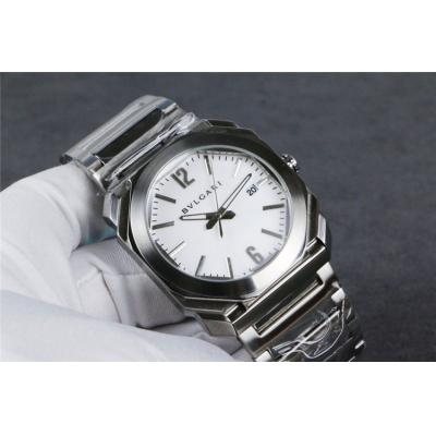 Replica Octo Japan Quartz Movement Mens Watch White Dial Stainless Steel​ A E26