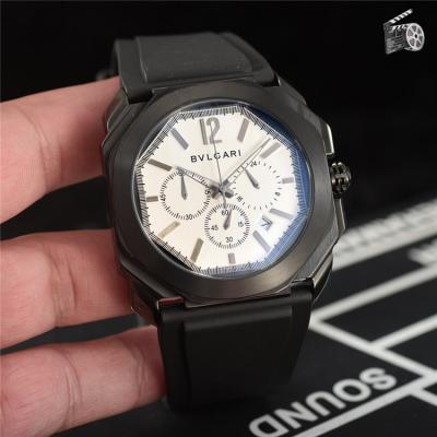 Replica Octo Japan Quartz Movement Mens Watch White Dial Rubber Strap A E29