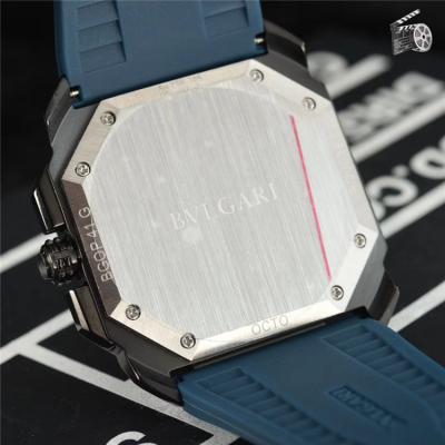 Replica Octo Japan Quartz Movement Mens Watch White Dial Rubber Strap A E29