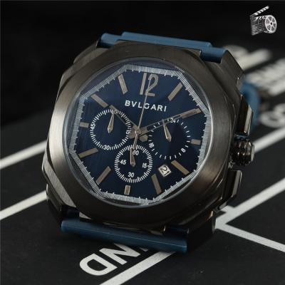 Replica Octo Japan Quartz Movement Mens Watch White Dial Rubber Strap A E29