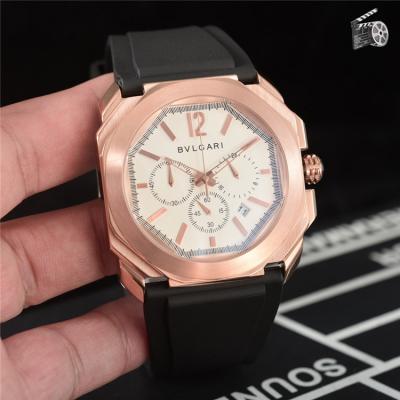 Replica Octo Japan Quartz Movement Mens Watch Black Dial Rubber Strap B E29