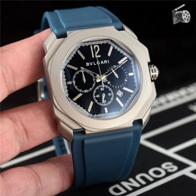 Replica Octo Japan Quartz Movement Mens Watch White Dial Rubber Strap C E29