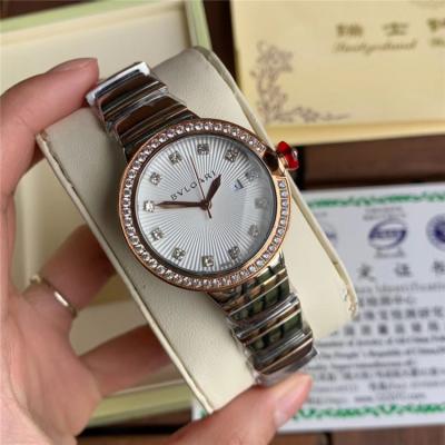 Replica Lvcea Swiss Quartz Movement Womens Watch White Dial Diamonds Case Rose Gold A E30