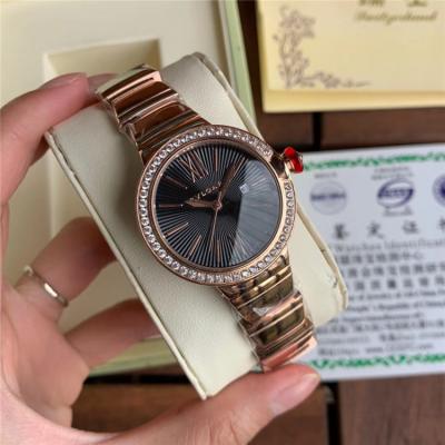 Replica Lvcea Swiss Quartz Movement Womens Watch White Dial Diamonds Case Rose Gold A E30