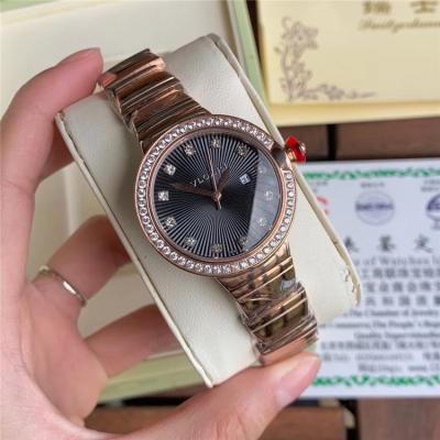 Replica Lvcea Swiss Quartz Movement Womens Watch MOP Dial Diamonds Case Two Tone Rose Gold B E30