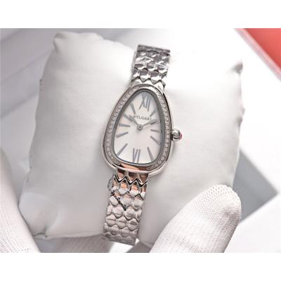 Replica Serpenti Swiss Quartz Movement Womens Watch Red Dial Rose Gold E31