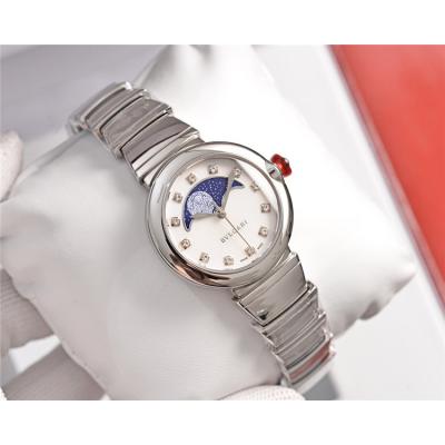 Replica Lvcea Swiss Quartz Movement Womens Watch White Dial Diamonds Case Stainless Steel E33