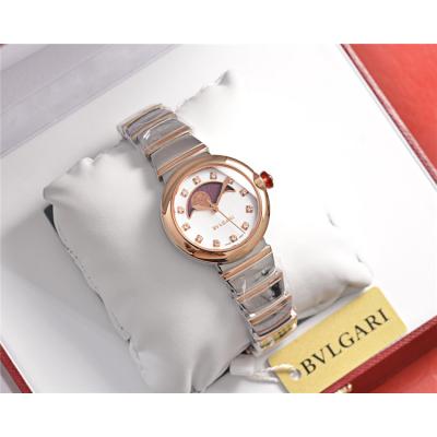 Replica Lvcea Swiss Quartz Movement Womens Watch White Dial Diamonds Case Stainless Steel E33