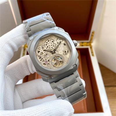 Replica Octo A21j Automatic Movement Mens Watch Skeleton Dial Titanium steel E49