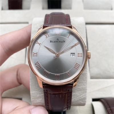 Replica Villeret Japan Miyota 8215 Automatic Movement Mens Watch White Dial Leather Strap A E03