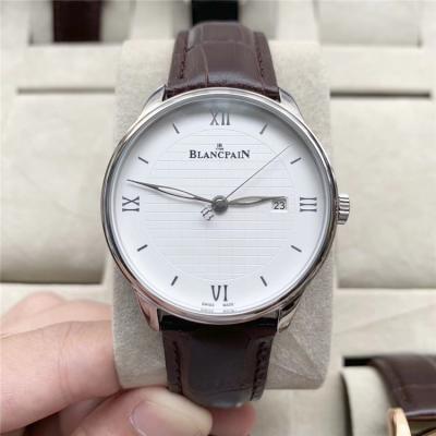 Replica Villeret Japan Miyota 8215 Automatic Movement Mens Watch White Dial Leather Strap B E03