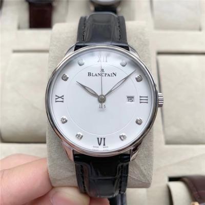 Replica Villeret Japan Miyota 8215 Automatic Movement Mens Watch White Dial Leather Strap B E03