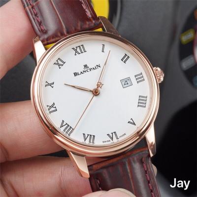 Replica Villeret Japan Miyota 8215 Automatic Movement Mens Watch Black Dial Leather Strap E02