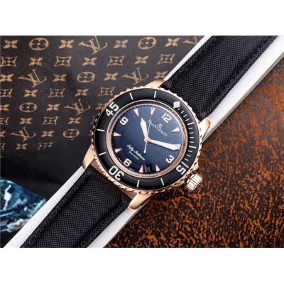 Replica Fifty Fathoms Japan Miyota 821A Automatic Movement Mens Watch Blue Dial Nylon Strap E05