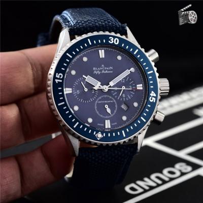 Replica Fifty Fathoms ST1612 Automatic Movement Mens Watch Blue Dial Nylon Strap E09