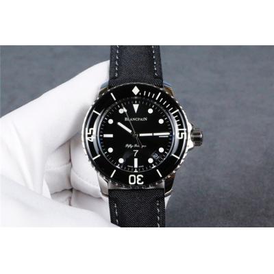 Replica Fifty Fathoms Japan Miyota 8215 Automatic Movement Mens Watch Black Dial Nylon Strap E11