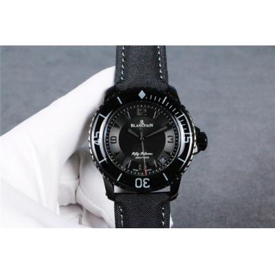 Replica Fifty Fathoms Japan Miyota 8215 Automatic Movement Mens Watch Black Dial Nylon Strap E11