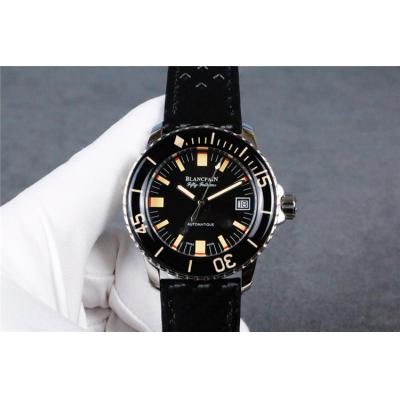 Replica Fifty Fathoms Japan Miyota 8215 Automatic Movement Mens Watch Black Dial Nylon Strap E11