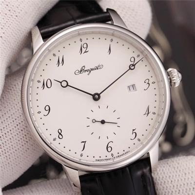 Replica Classique A21J Automatic Movement Mens Watch White Dial Leather Strap A E01