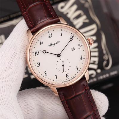 Replica Classique A21J Automatic Movement Mens Watch White Dial Leather Strap A E01