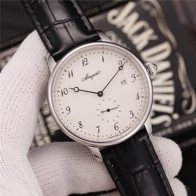 Replica Classique A21J Automatic Movement Mens Watch White Dial Leather Strap A E01