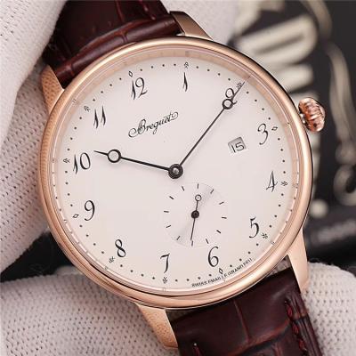 Replica Classique A21J Automatic Movement Mens Watch White Dial Leather Strap A E01