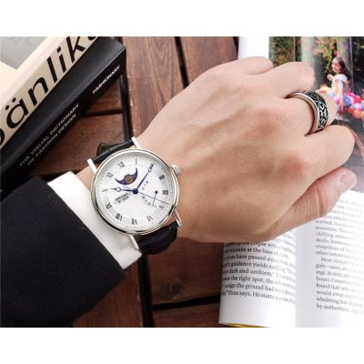 Replica Classique A21J Automatic Movement Mens Watch White Dial Leather Strap A E02