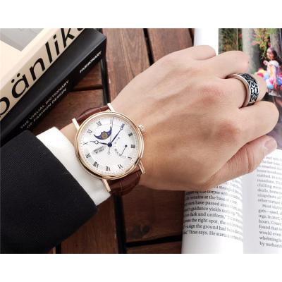 Replica Classique A21J Automatic Movement Mens Watch White Dial Leather Strap A E02