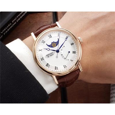 Replica Classique A21J Automatic Movement Mens Watch White Dial Leather Strap A E02