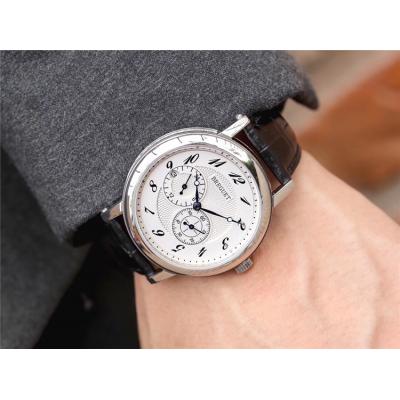 Replica Classique Japan Miyota 8215 Automatic Movement Mens Watch White Dial Leather Strap E04